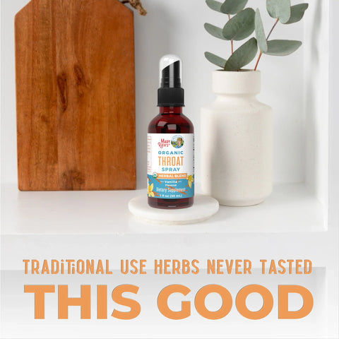 Organic Throat Spray (Vanilla)