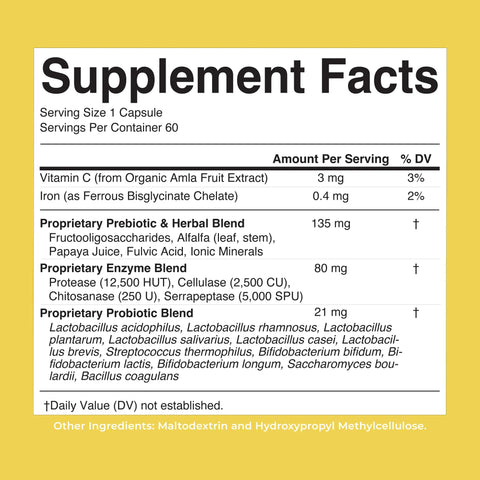 Gut Flora Health+ Enzymes
