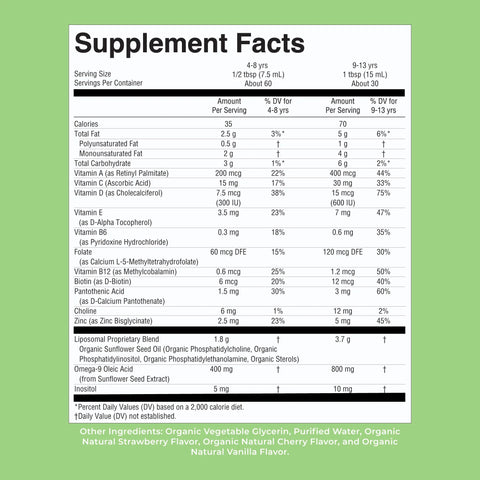 Organic Kids Multivitamin Liposomal