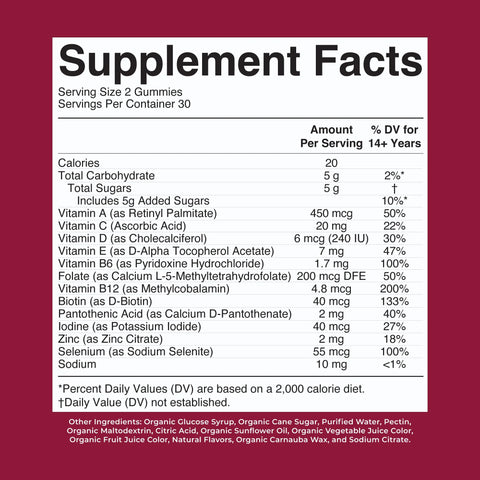 Organic Women's Multivitamin Gummies