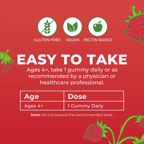 D3 + B12 Gummies (Strawberry)
