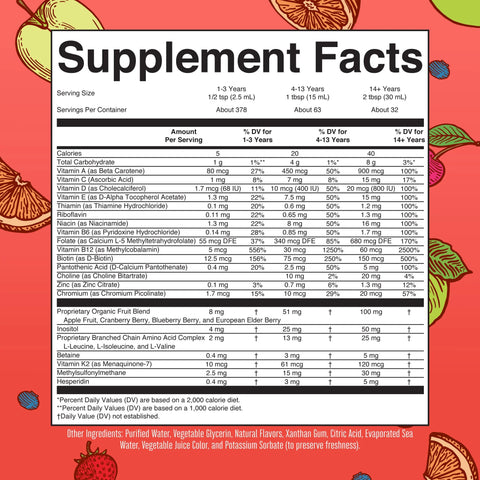 Liquid Morning Multivitamin Essentials+