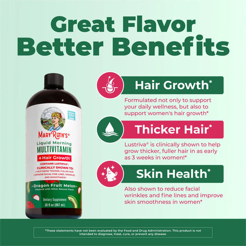 Liquid Morning Multivitamin + Hair Growth