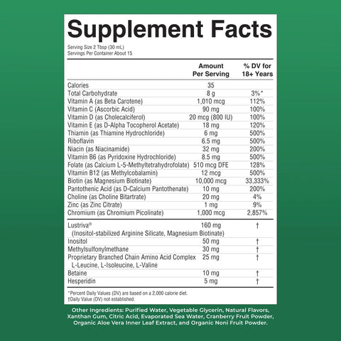 Liquid Morning Multivitamin + Hair Growth