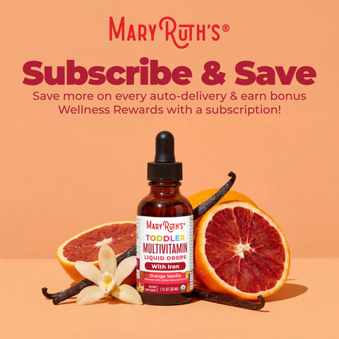 Organic Toddler Multivitamin Liquid Drops With Iron