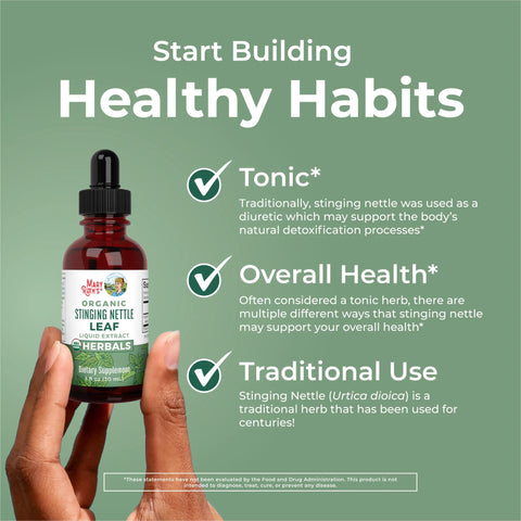 Organic Stinging Nettle Leaf Liquid Drops