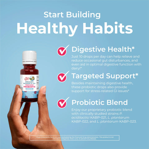 Organic Women's 40+ Precision Probiotic Digestive Liquid Drops