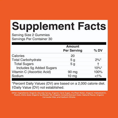 Organic Kids Vitamin C Gummies