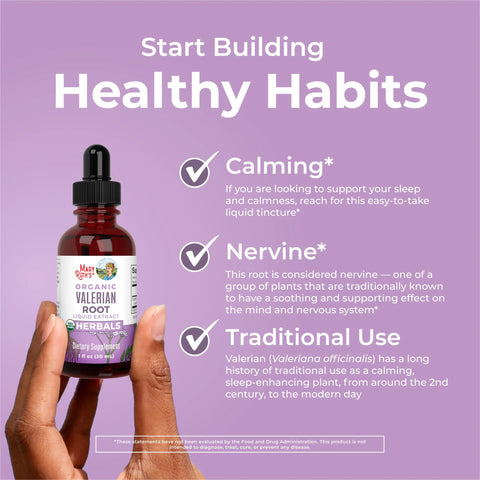 Organic Valerian Root Liquid Drops