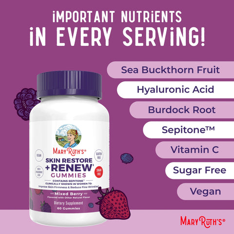 Skin Restore + Renew Gummies
